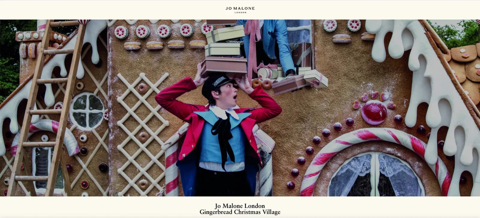 Landing Page Jo Malone Gingerbread Village Milano